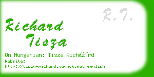 richard tisza business card